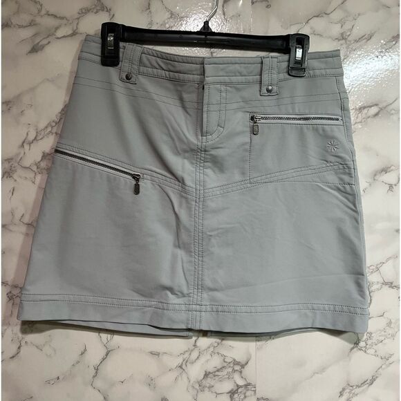 Athleta Dresses & Skirts - ATHLETA Women's Size 4P Sherpa Hiking Casual Skirt Cool Weather, Soft Grey
